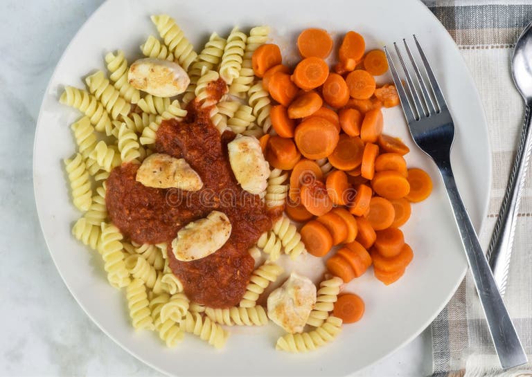 Rotini Top Sauce Chicken Stock Photos - Free & Royalty-Free Stock