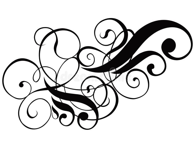 Rotolo, cartouche, decorazione, vettore illustrazione di stock Rotolo, cartouche, decorazione, vettore illustrazione di stock