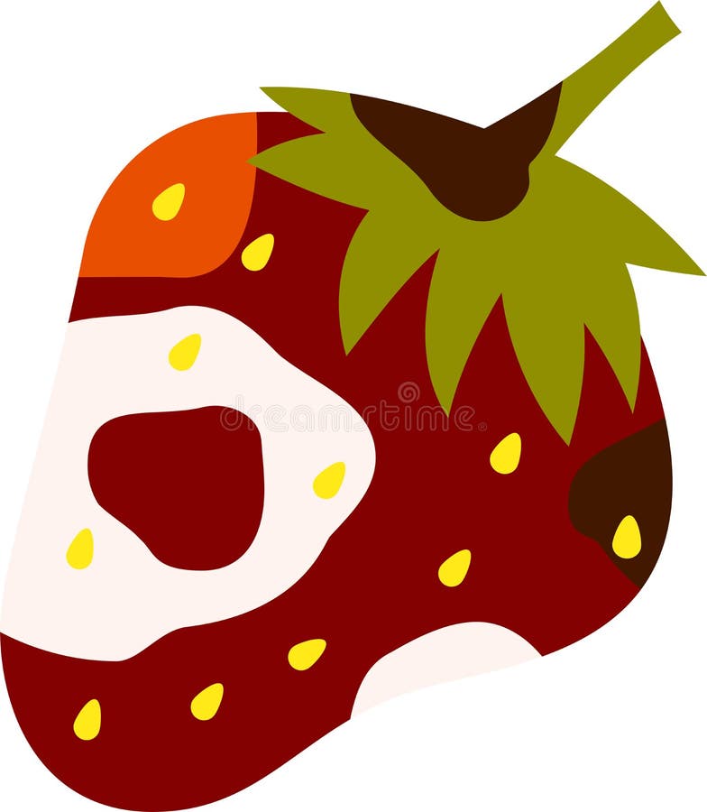 Rotten fruit illustration stock vector. Illustration of vegetable