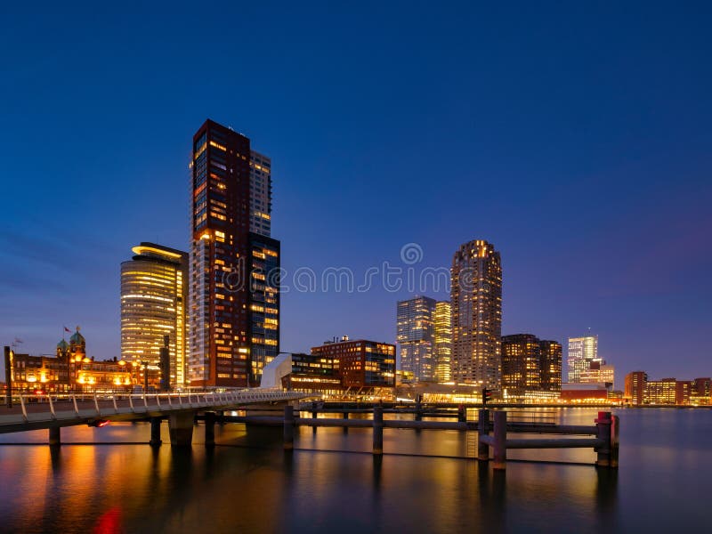 Rotterdam - 13 February 2019: Rotterdam, the Netherlands Downtown ...