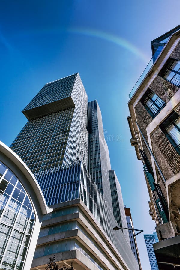 Rotterdam, the Netherlands, 16072022. Cityscape with Modern Designed