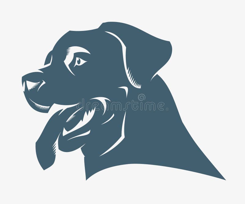 Rottweiler dog stock illustration