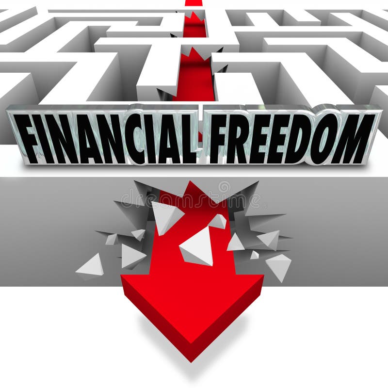 Rotura financiera de la libertad a través de cuentas de la quiebra de los problemas del dinero libre illustration Rotura financiera de la libertad a través de cuentas de la quiebra de los problemas del dinero libre illustration