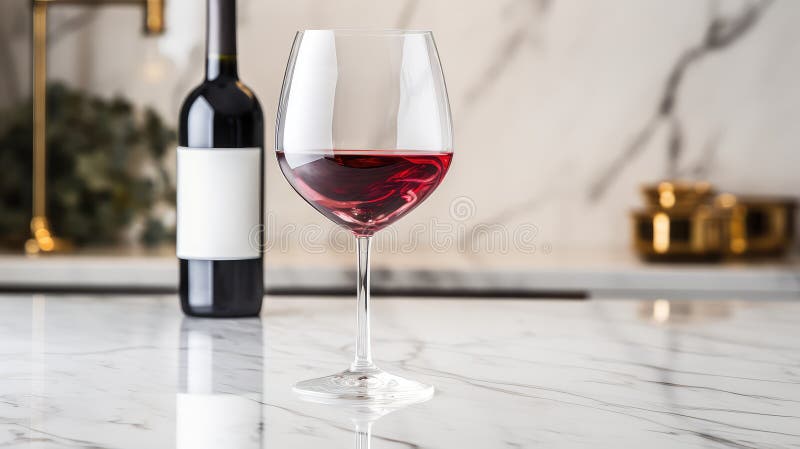 Rotwein und Weißwein stock abbildung