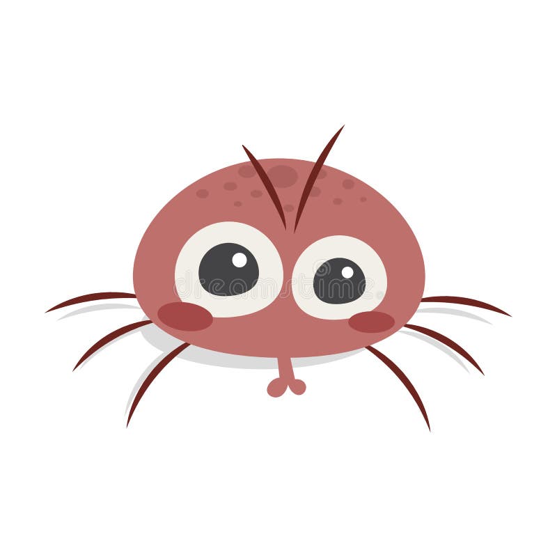 Rotwild Tick Pastel Cartoon Vektor Abbildung - Illustration von