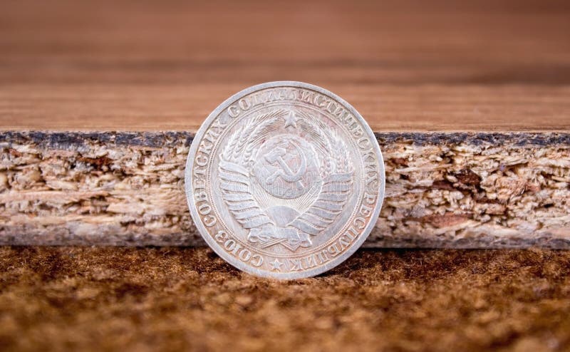 Money and coins close-up. Russian ruble close-up. The national currency of the Russian Federation. Money and coins close-up. Russian ruble close-up. The national currency of the Russian Federation