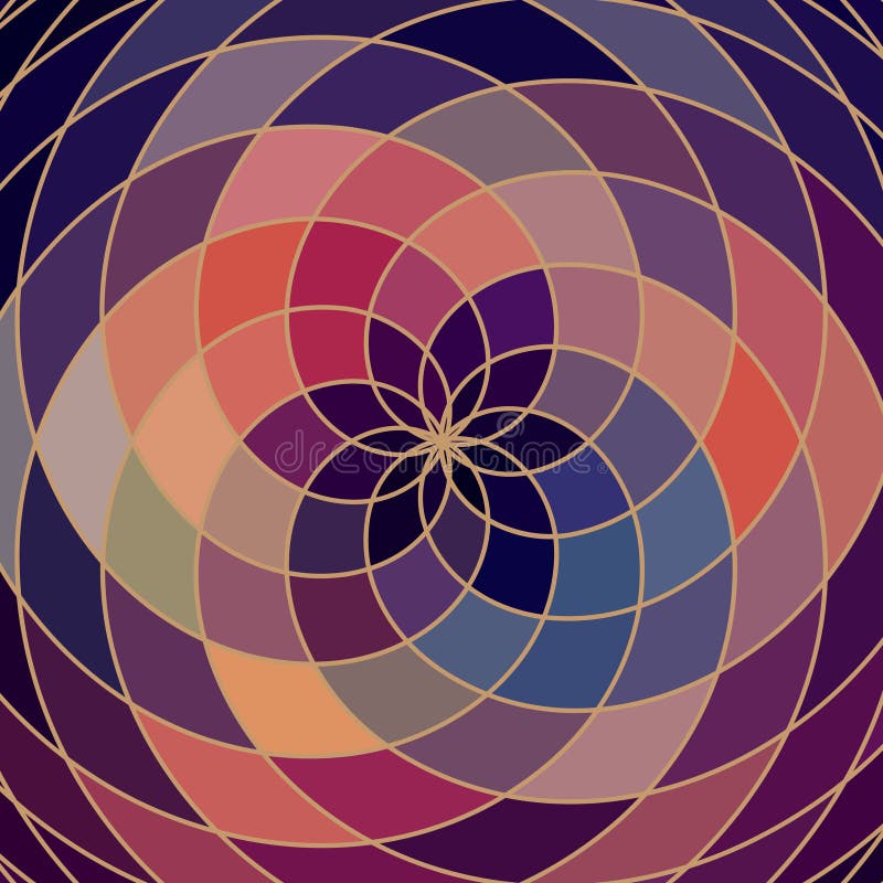 Roue de couleur de spectre de mosaïque faite de formes géométriques Arc-en-ciel Co illustration libre de droits Roue de couleur de spectre de mosaïque faite de formes géométriques Arc-en-ciel Co illustration libre de droits