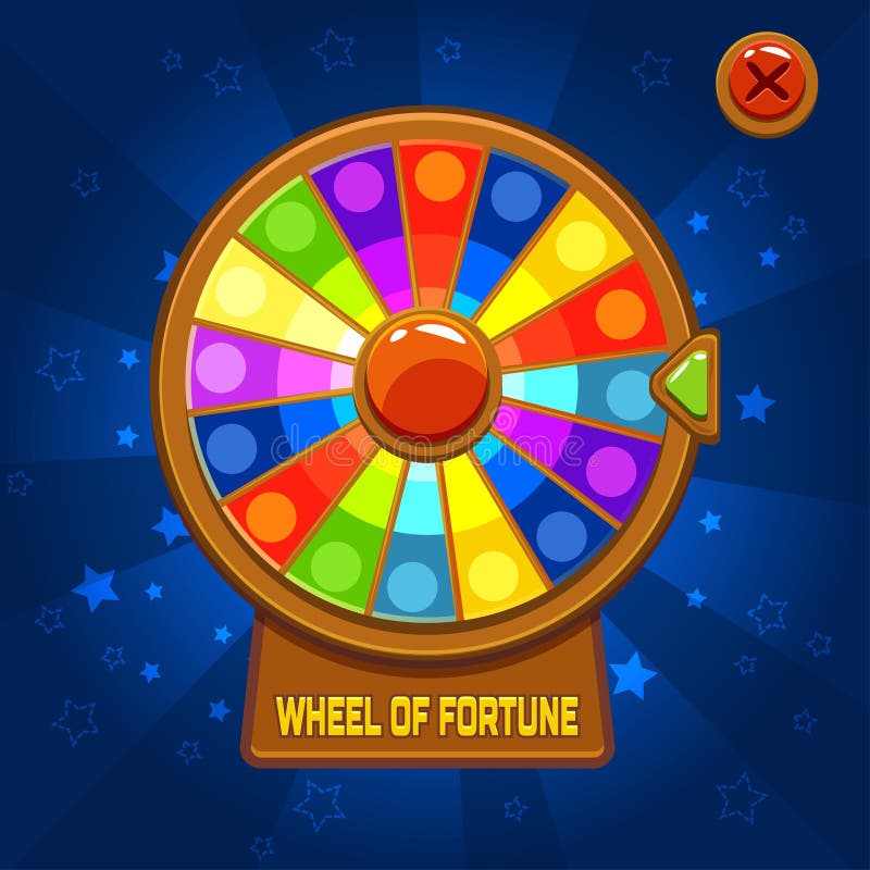 Roue de la fortune pour le jeu d'Ui illustration libre de droits Roue de la fortune pour le jeu d'Ui illustration libre de droits