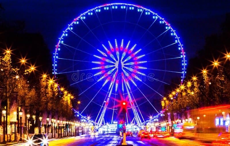 Roue de Paryż, miejsce De Los angeles Concorde, Francja obrazy stock Roue de Paryż, miejsce De Los angeles Concorde, Francja obrazy stock