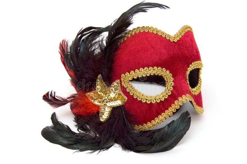 rouge de masque de carnaval image libre de droits rouge de masque de carnaval image libre de droits