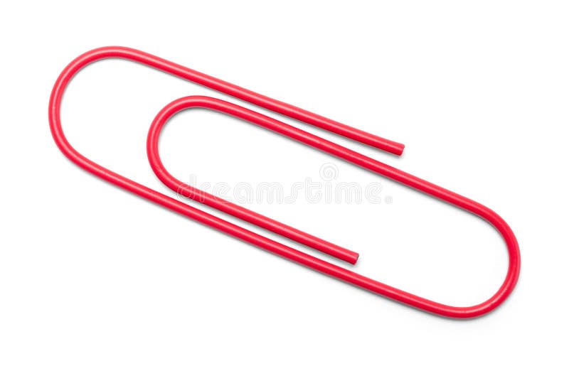 Rouge de trombone photo libre de droits Rouge de trombone photo libre de droits