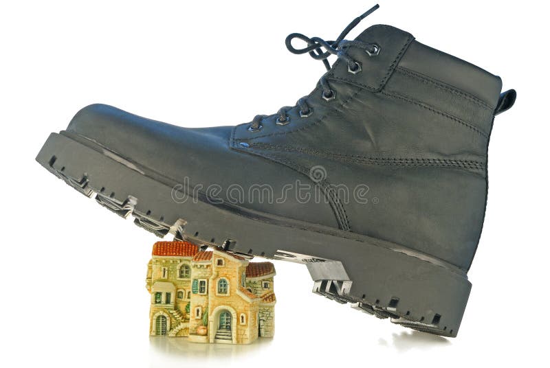 Rough Boot Treads On Houses Picture. Image: 7728787