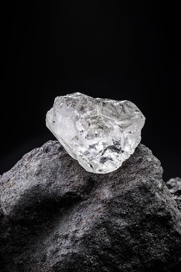 Uncut Diamonds On Birch Stock Photo - Download Image Now - Diamond
