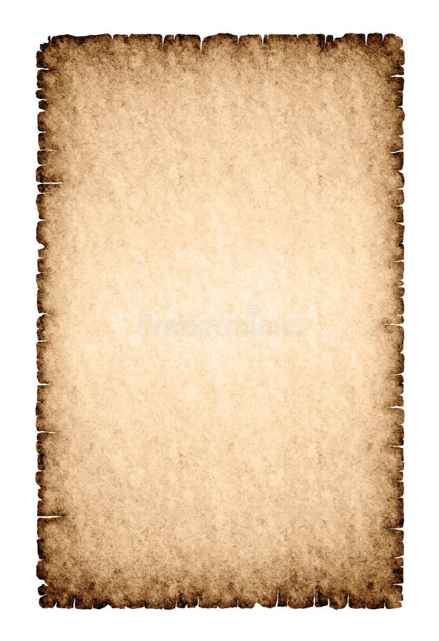 Manuscript Horizontal Burnt Rough Roll Parchment Stock Illustration  28985116