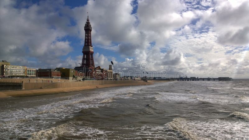 Rough Sea at Blackpool stock photo Rough Sea at Blackpool stock photo