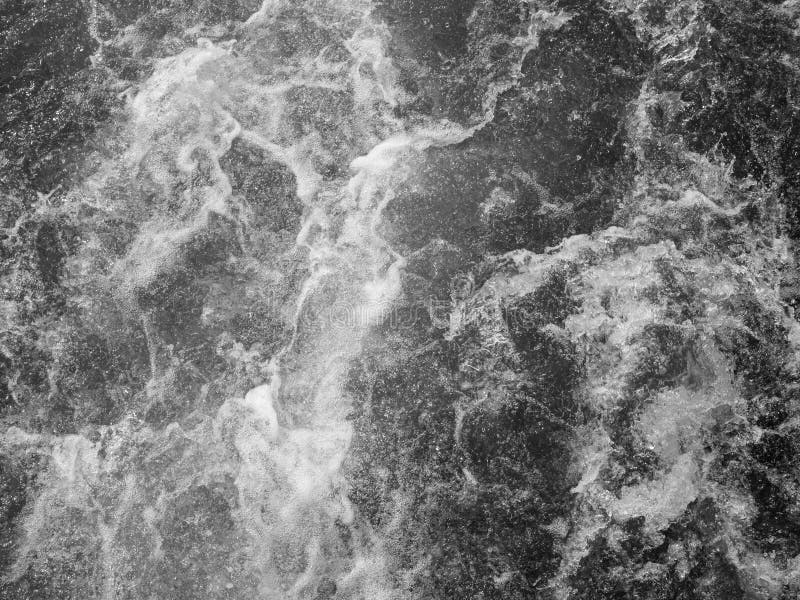 Rough Water from Above in Black and White for Background Stock Image ...
