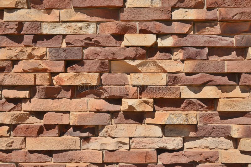 Roughly Textured Brick Wall.