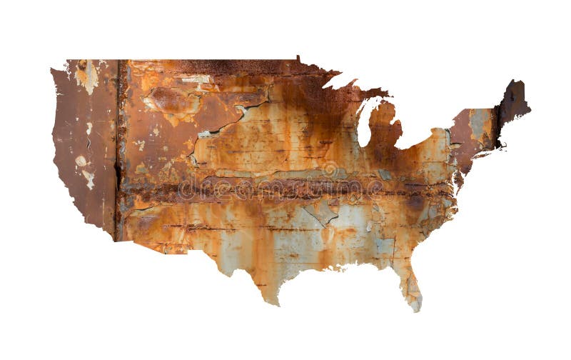 Rouille Etats-Unis illustration stock Rouille Etats-Unis illustration stock