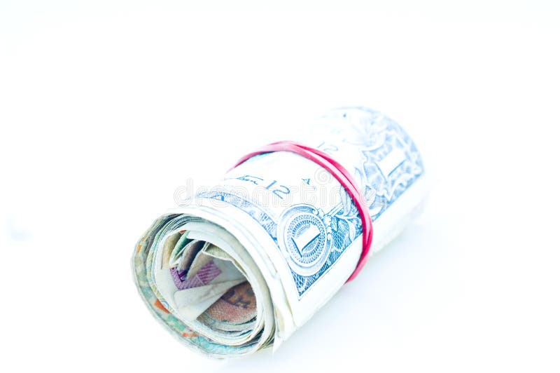 Rouleau d'argent photographie stock libre de droits Rouleau d'argent photographie stock libre de droits