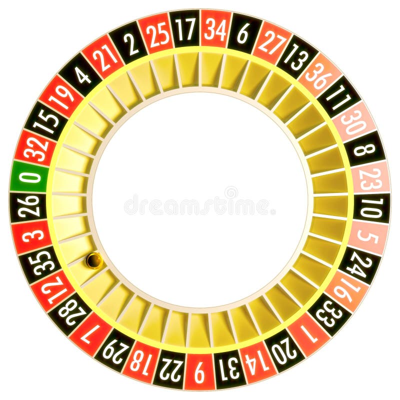 3D generované ruleta s loptou.