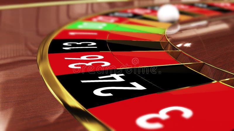 Roulette Chiffre Porte-bonheur 1 Le Rouge Du Casino De Roue Rouge