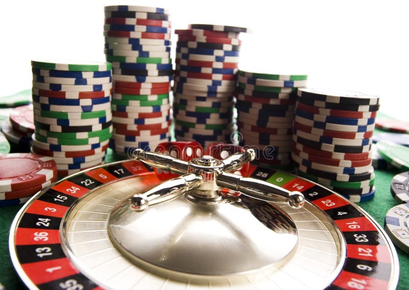 Roulette & Chips in Casino Stock Image Image of gambling, luck 4697449