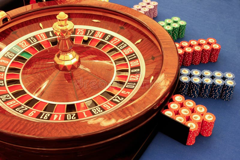 Roulette Table in Casino Closeup Stock Photo Image of fortune, table