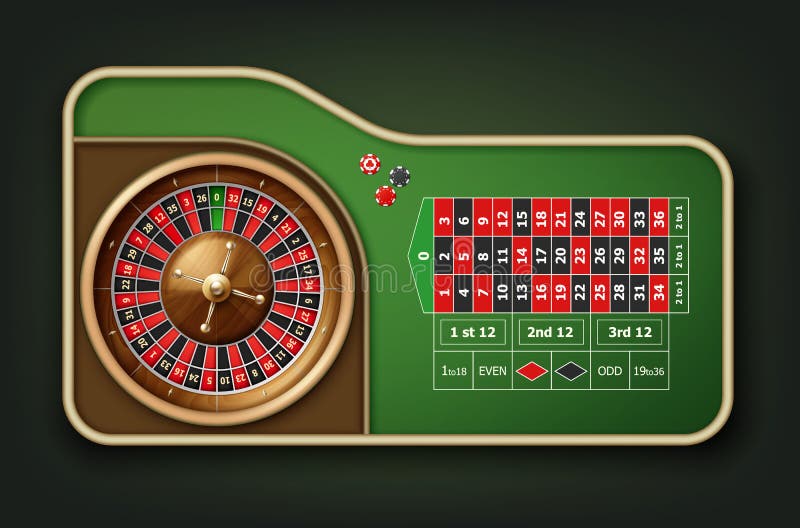 Roulette Table Layout Stock Illustrations 182 Roulette Table Layout