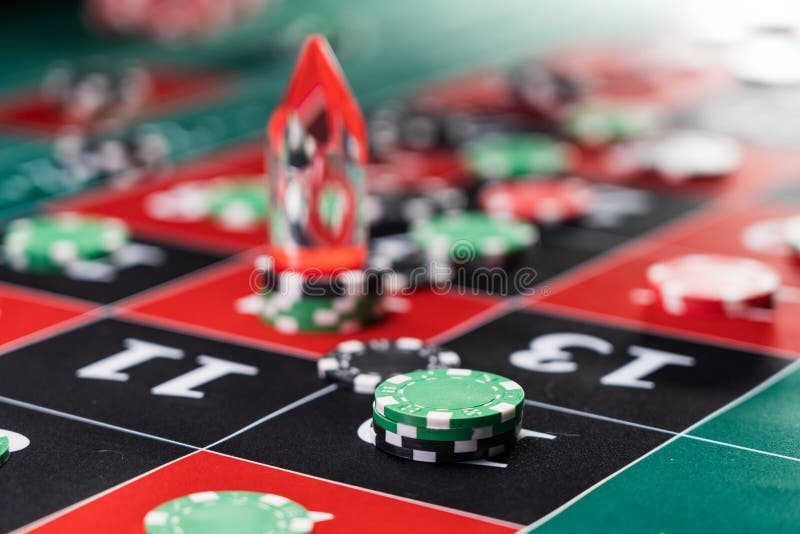 Roulette Dolly At The Casino Stock Photo - Image of layout ...