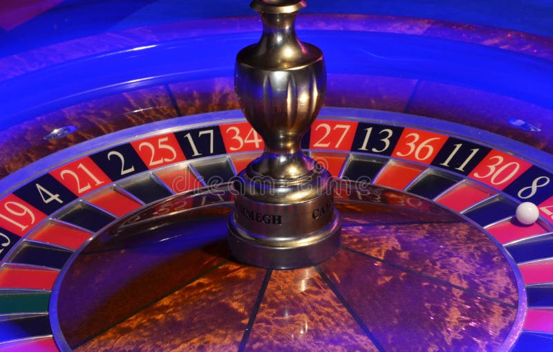 Roulette Wheel with Light Streak Stock Image Image of light