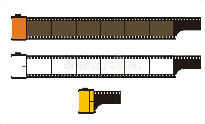 Roulis de film de la photographie 35mm illustration libre de droits Roulis de film de la photographie 35mm illustration libre de droits