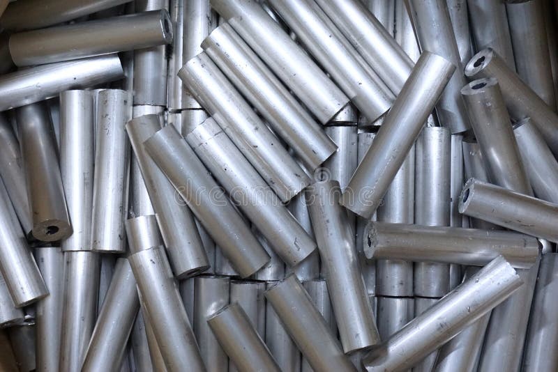 Round aluminum tube stock photo. Image of objects, industrial 95185164