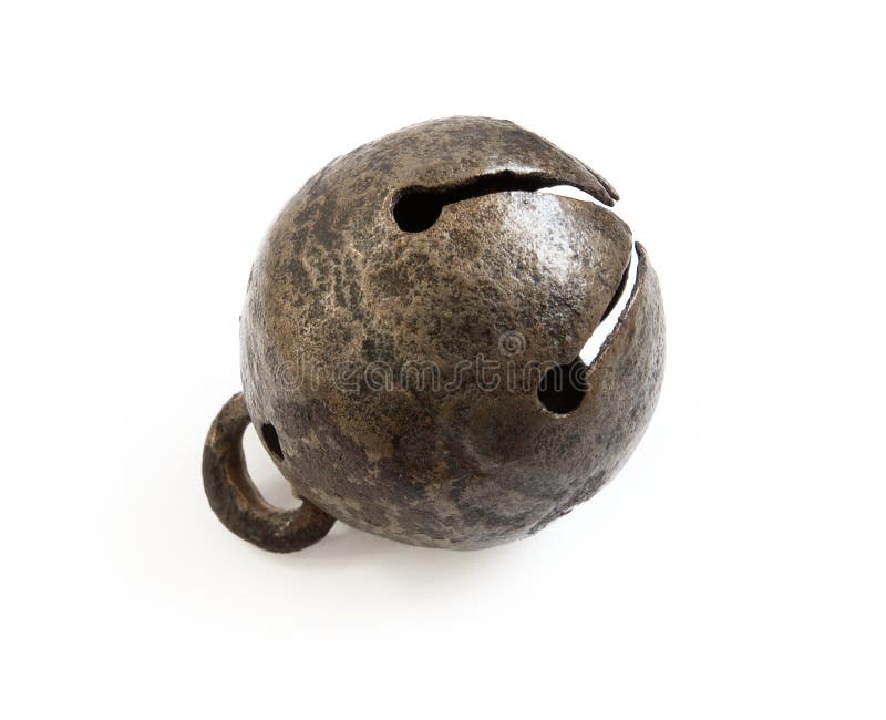 Round bell for cattle stock image. Image of oxen, cattle - 3679313