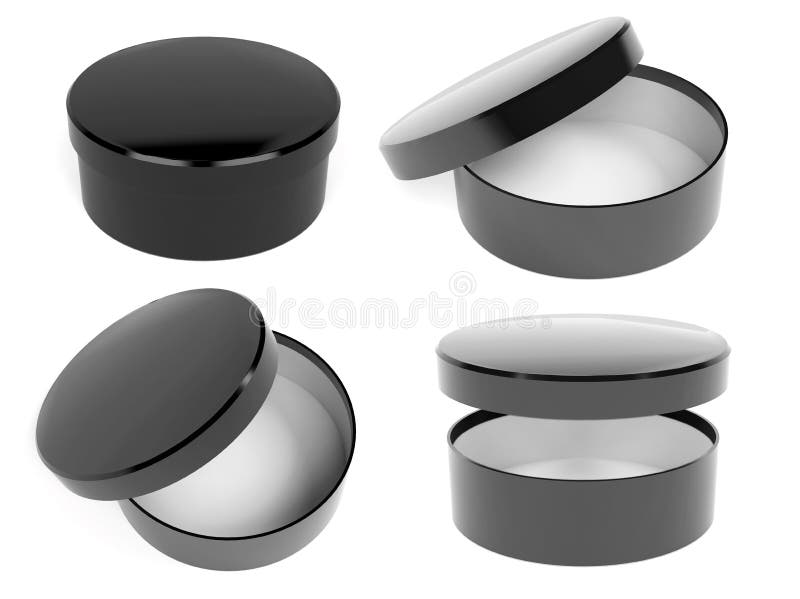 Round Hat Box Corrugated Paper Carton 3d Rendering Illustration Isolated  Stock Photo - Download Image Now - iStock