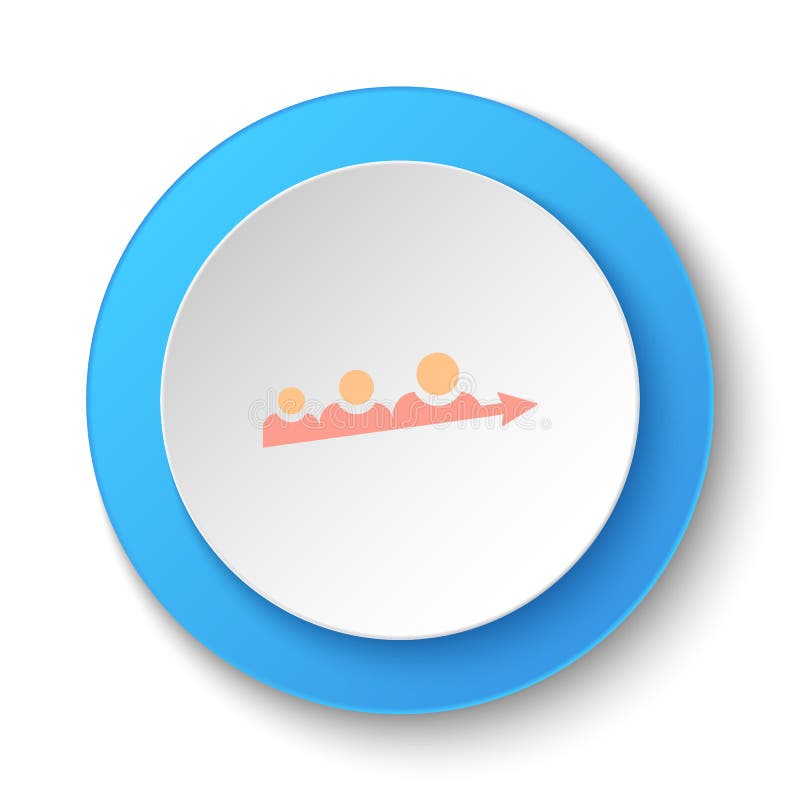 Round button for web icon, progress, avatars, users. Button banner round, badge interface for application illustration royalty free illustration