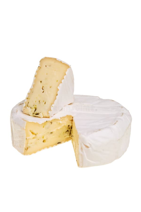 Round camembert cheese.