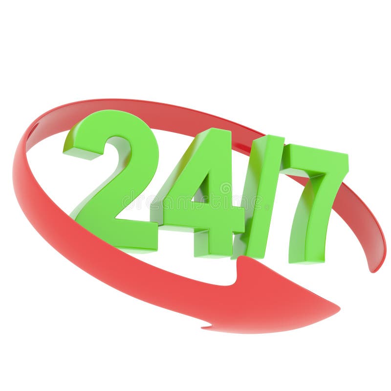 Round Clock with Blue Clockface Stock Vector Illustration of second