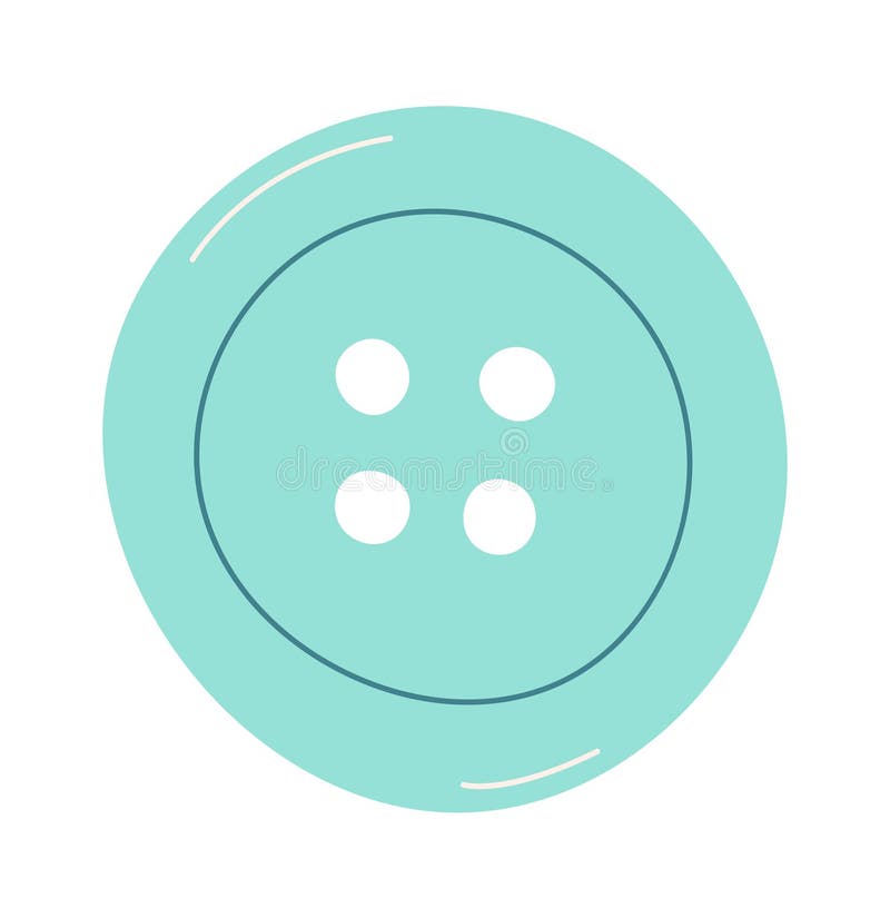 Round Clothes Button vector illustration