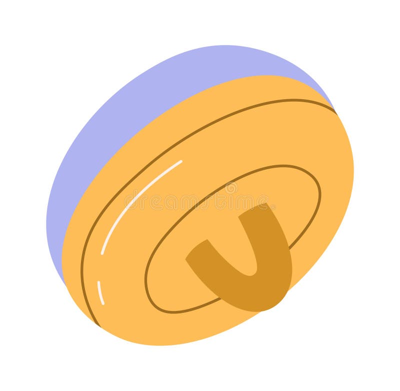 Round Clothes Button vector illustration