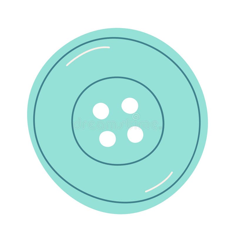 Round Clothes Button stock illustration