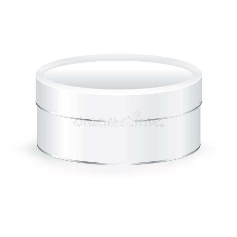Round cookie tin box vector illustration Round cookie tin box vector illustration