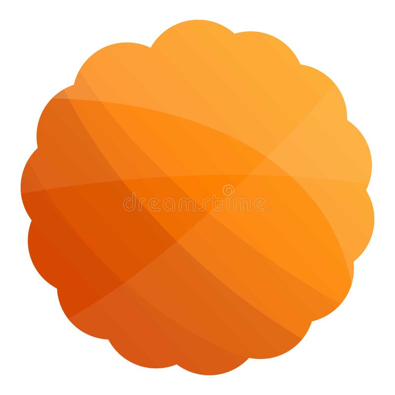 Round cookies icon, cartoon style vector illustration Round cookies icon, cartoon style vector illustration