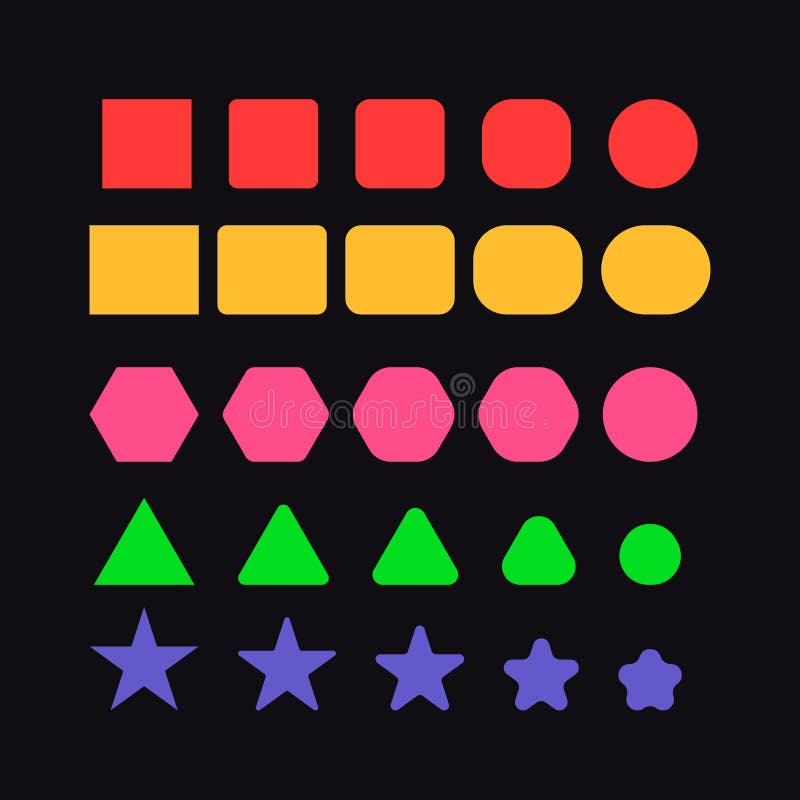 Round corner shape steps stock vector. Illustration of triangle 101467589