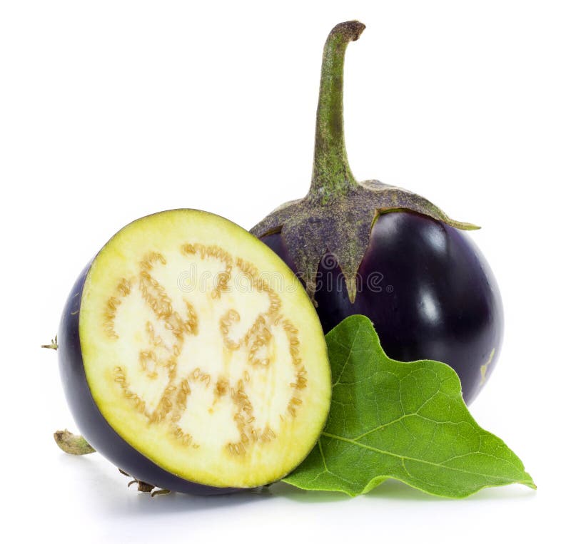 A round eggplant stock photo. Image of supermarket, healthy 25998084