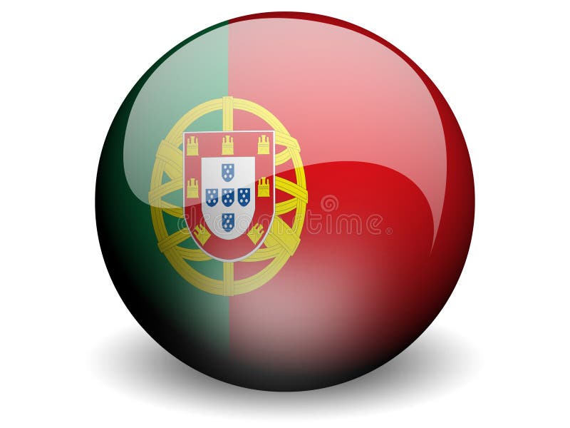 Round Flag Of Portugal Stock Illustration Illustration Of Round 4695235