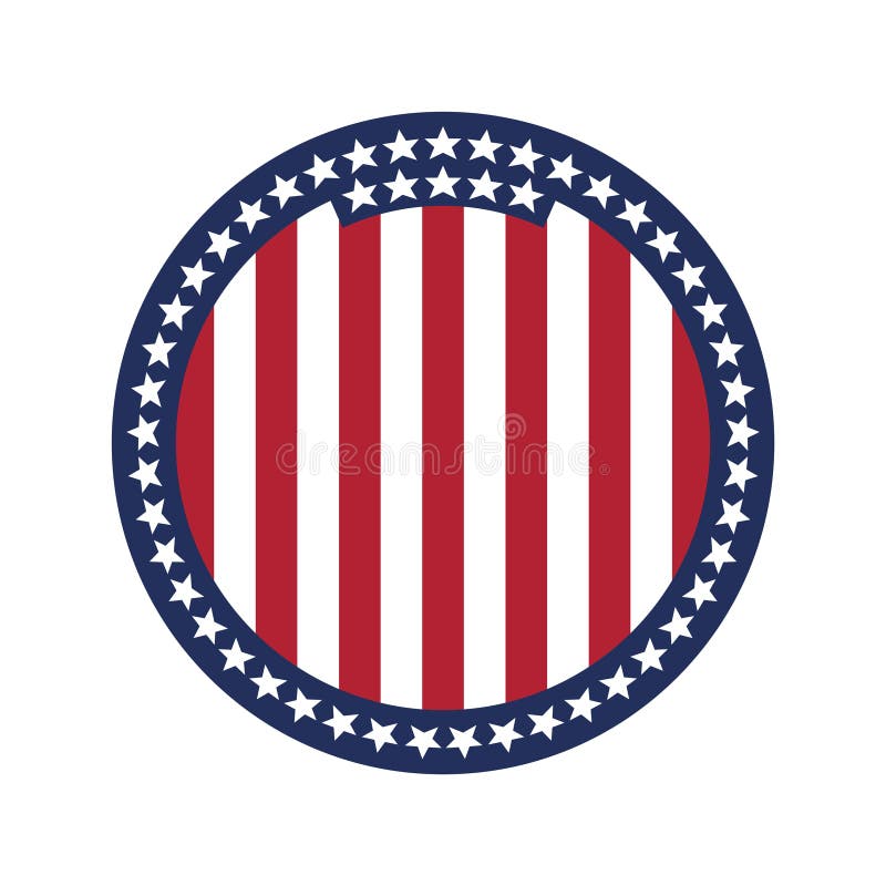 Download Round flag of USA. stock vector. Illustration of ...