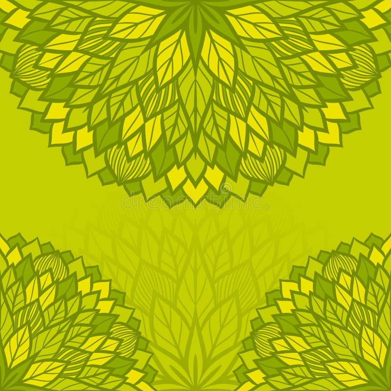 Round floral pattern. royalty free illustration