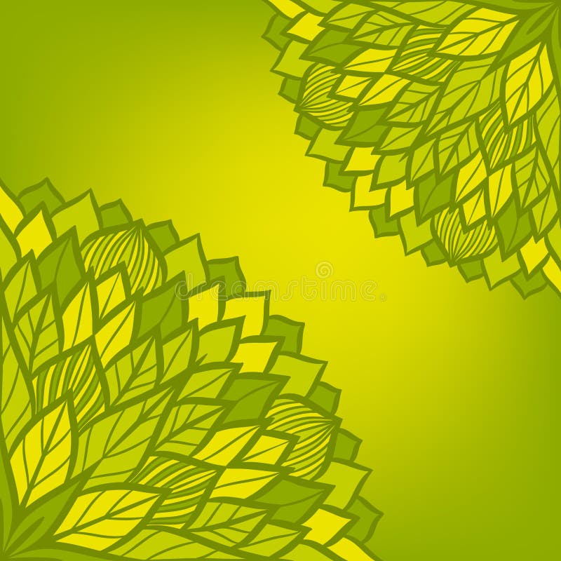 Round floral pattern. stock illustration