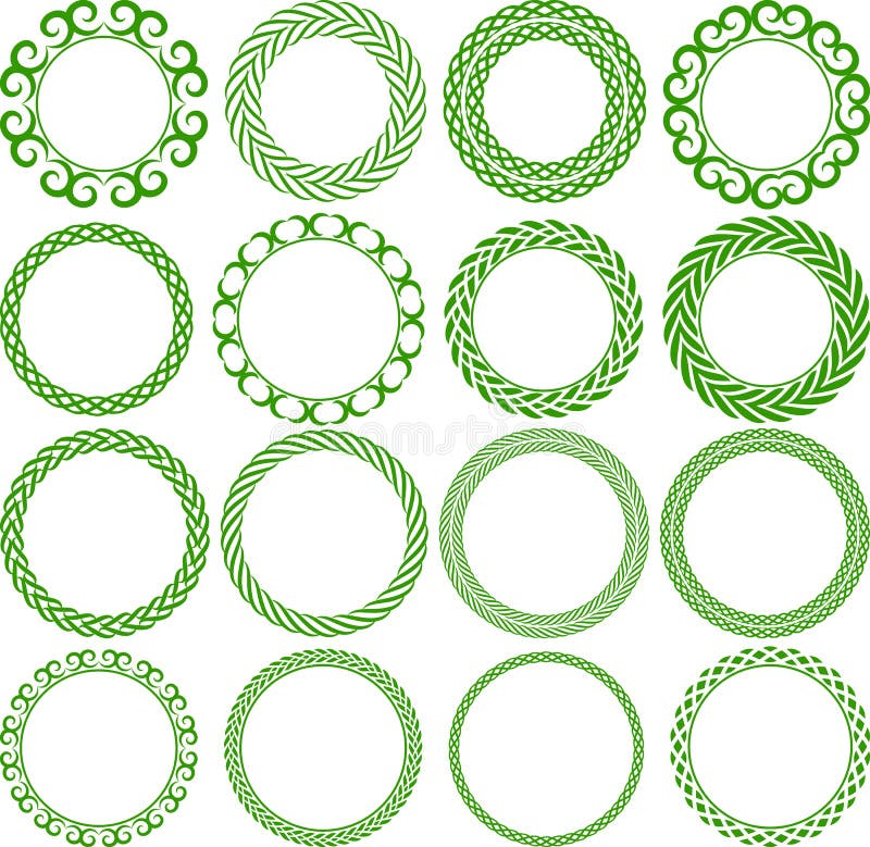 Round frame vector illustration
