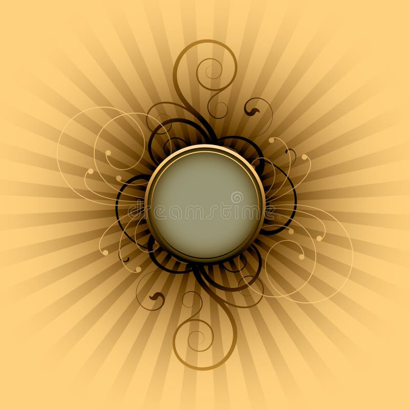 Round frame background